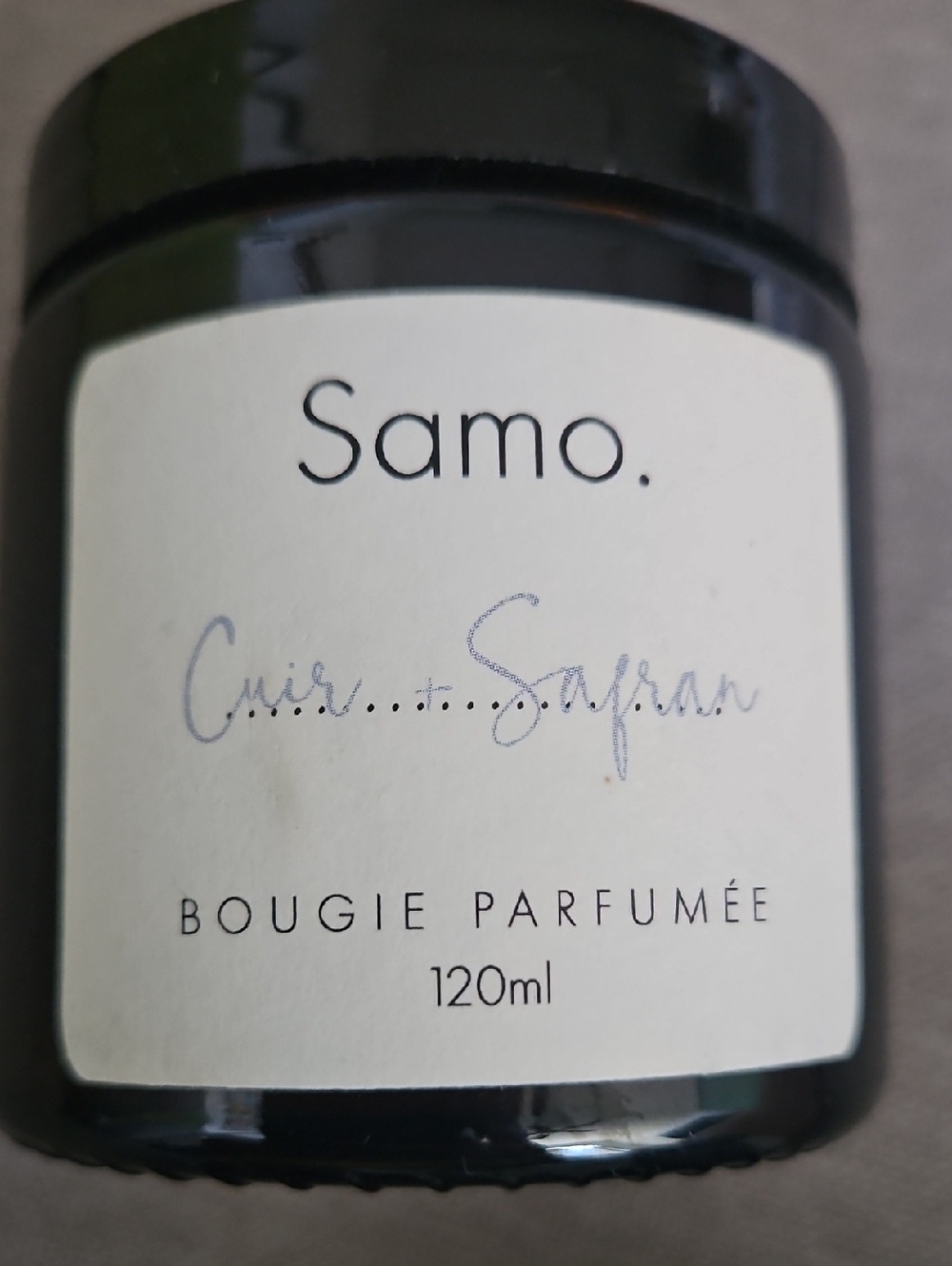 Cuir & Safran Candle By Samo Paris - New/unused, 120 ML